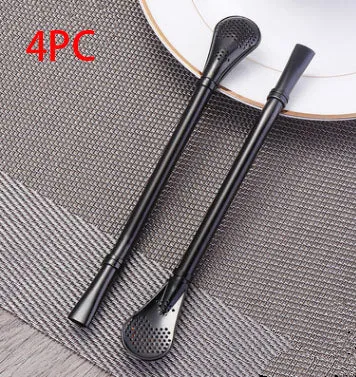 304 Stainless Steel Residue Filter Straws Spoon