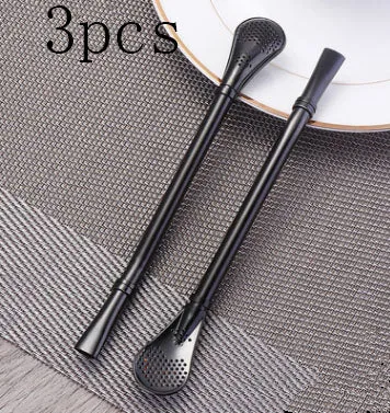 304 Stainless Steel Residue Filter Straws Spoon