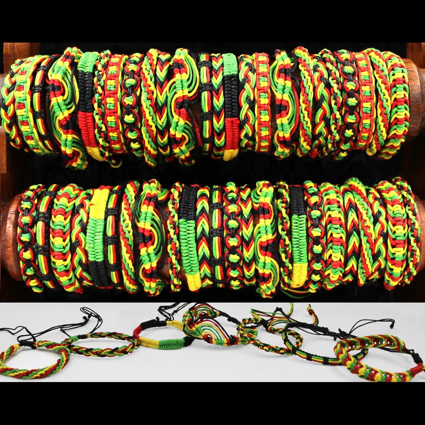 50 Rasta Bracelets ($0.60 each)