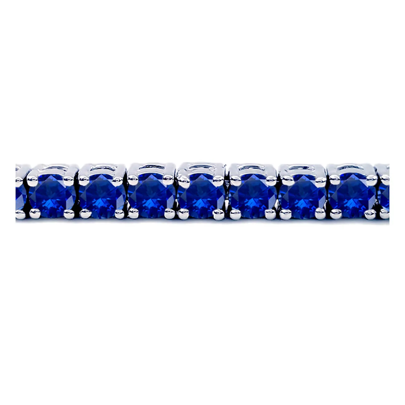 6 Carat Blue Sapphire Tennis Bracelet