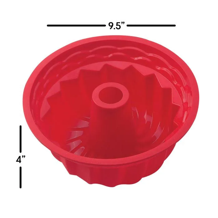 9.5" Silicone Deep Flutted Pan