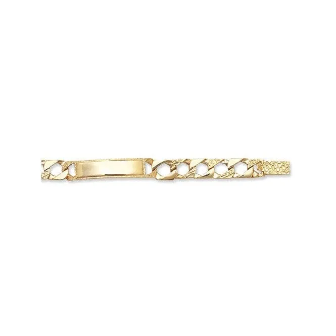 9CT Yellow Gold Babies Cast ID Bracelet BR548