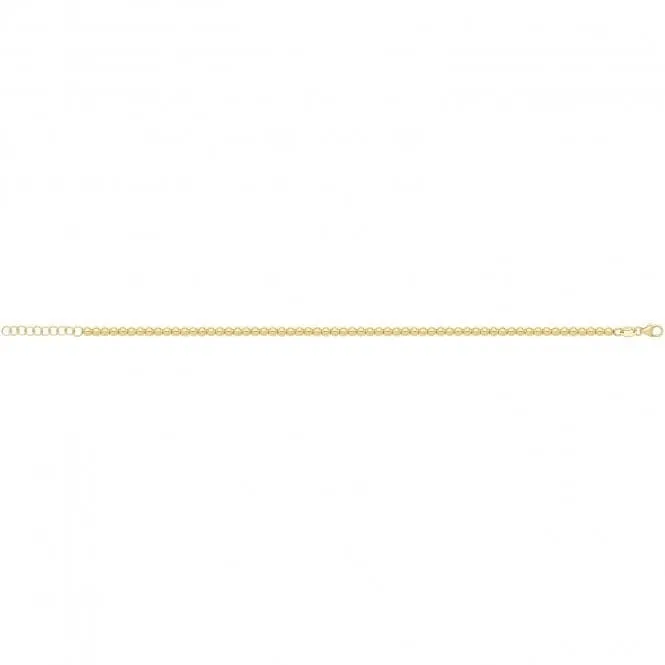 9ct Yellow Gold Beaded Bracelet BR664