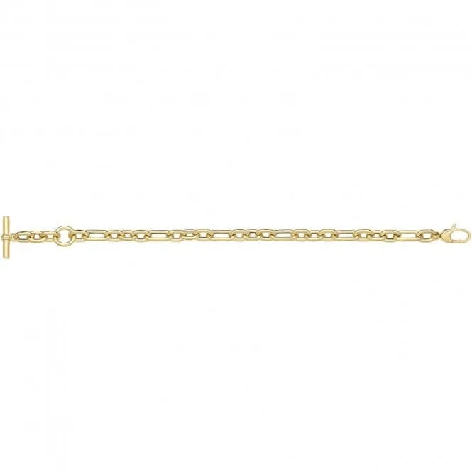 9ct Yellow Gold Hollow Bracelet NK446B