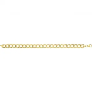 9ct Yellow Gold Ladies Double Link Bracelet NK405B