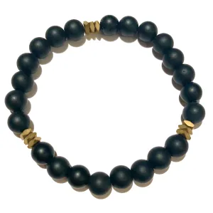 Ajax Men’s Beaded Stone Bracelet