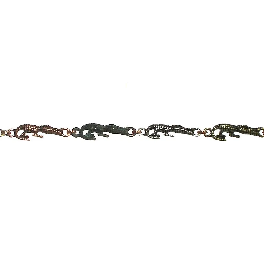 Alligator Mixed Metal Bracelet