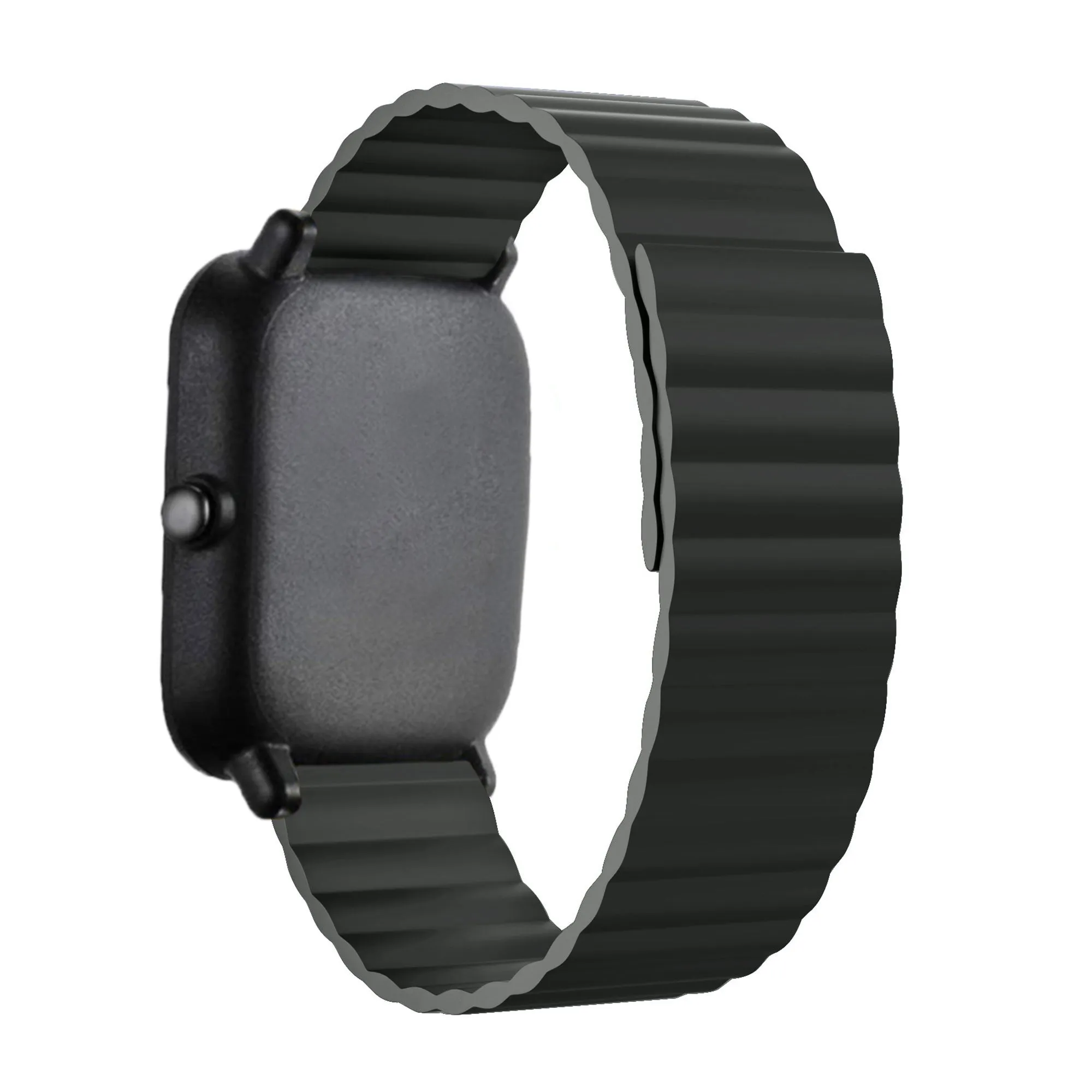 Amazfit Bip Magnetic Silicone Strap (Black)