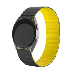 Amazfit GTR 3 (Pro) Magnetic Silicone Strap (Black/Yellow)