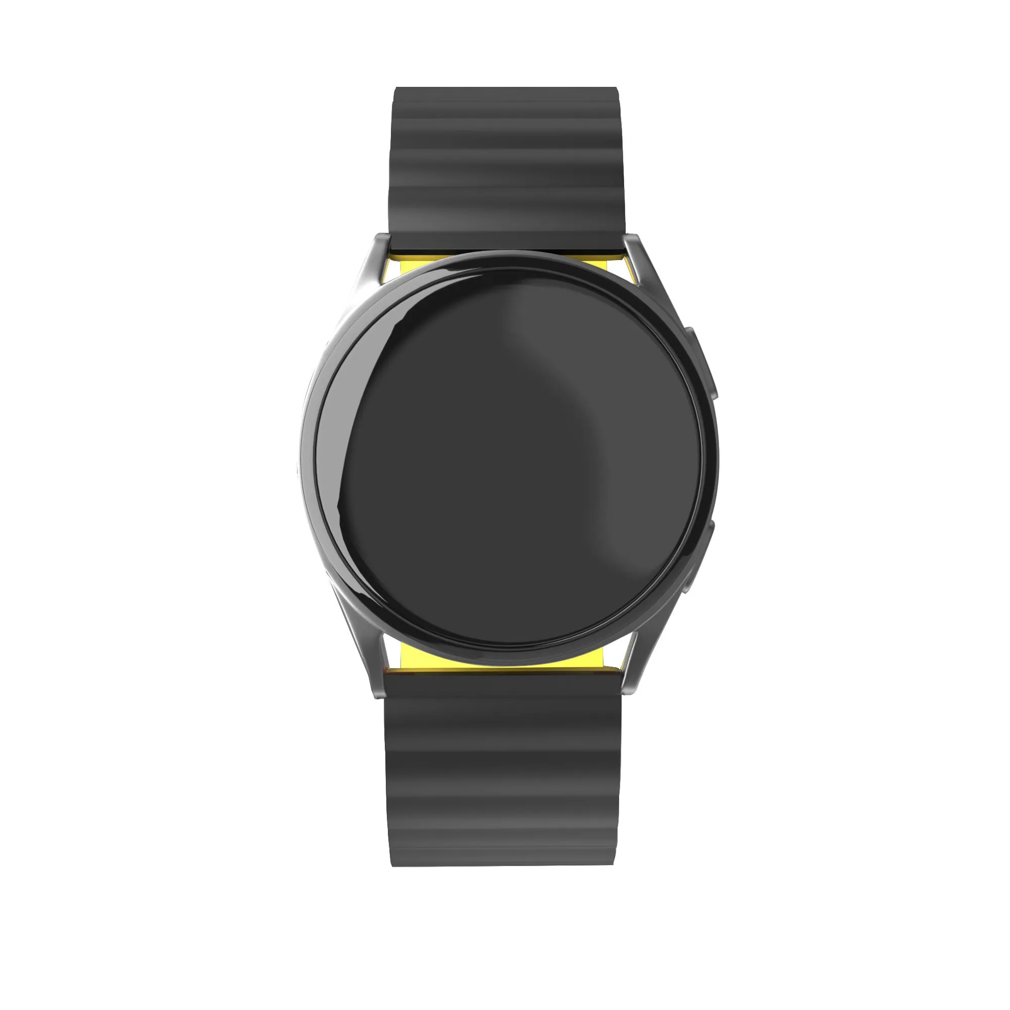 Amazfit GTR 3 (Pro) Magnetic Silicone Strap (Black/Yellow)