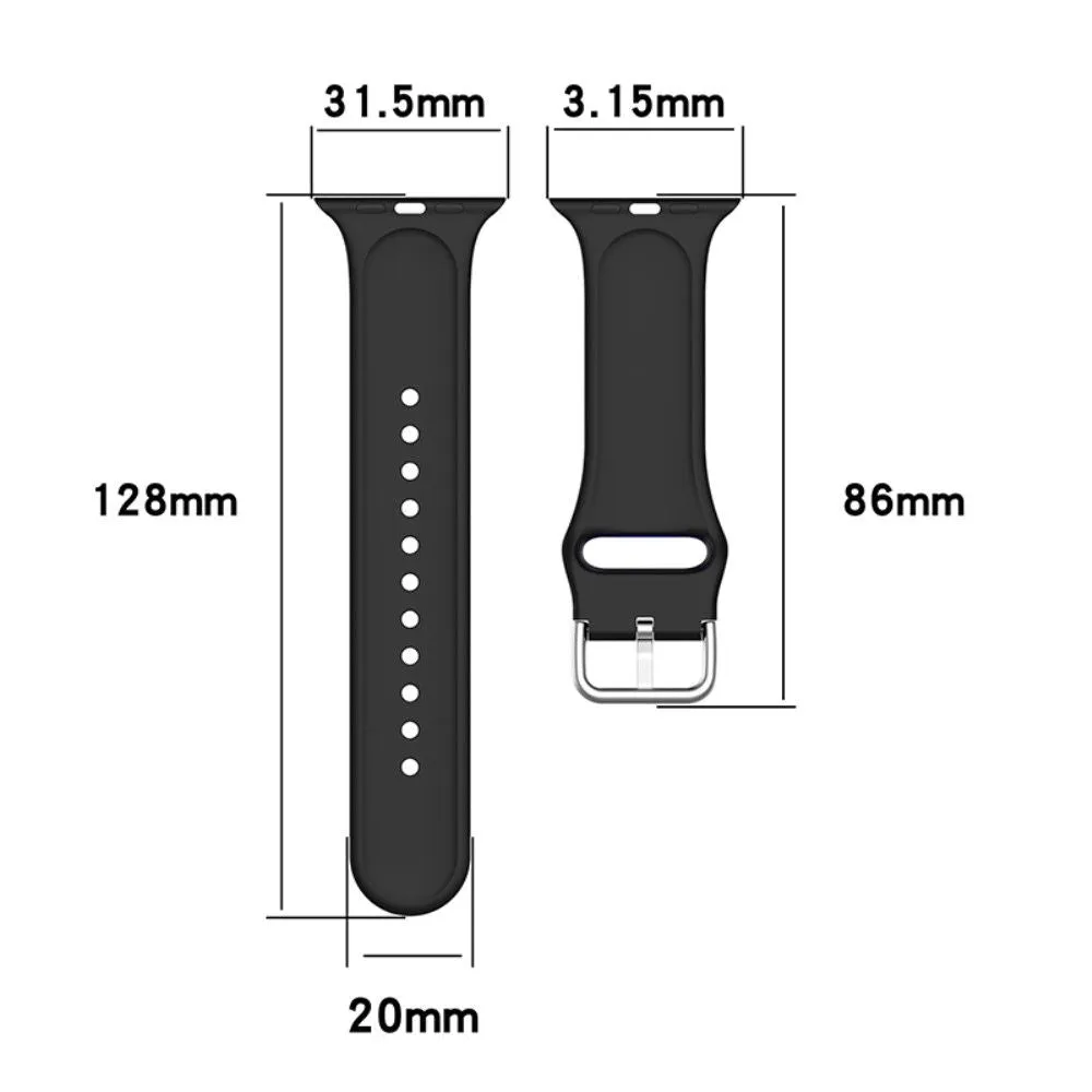 Apple Watch (41mm) multi-color silicone watch strap - Flower