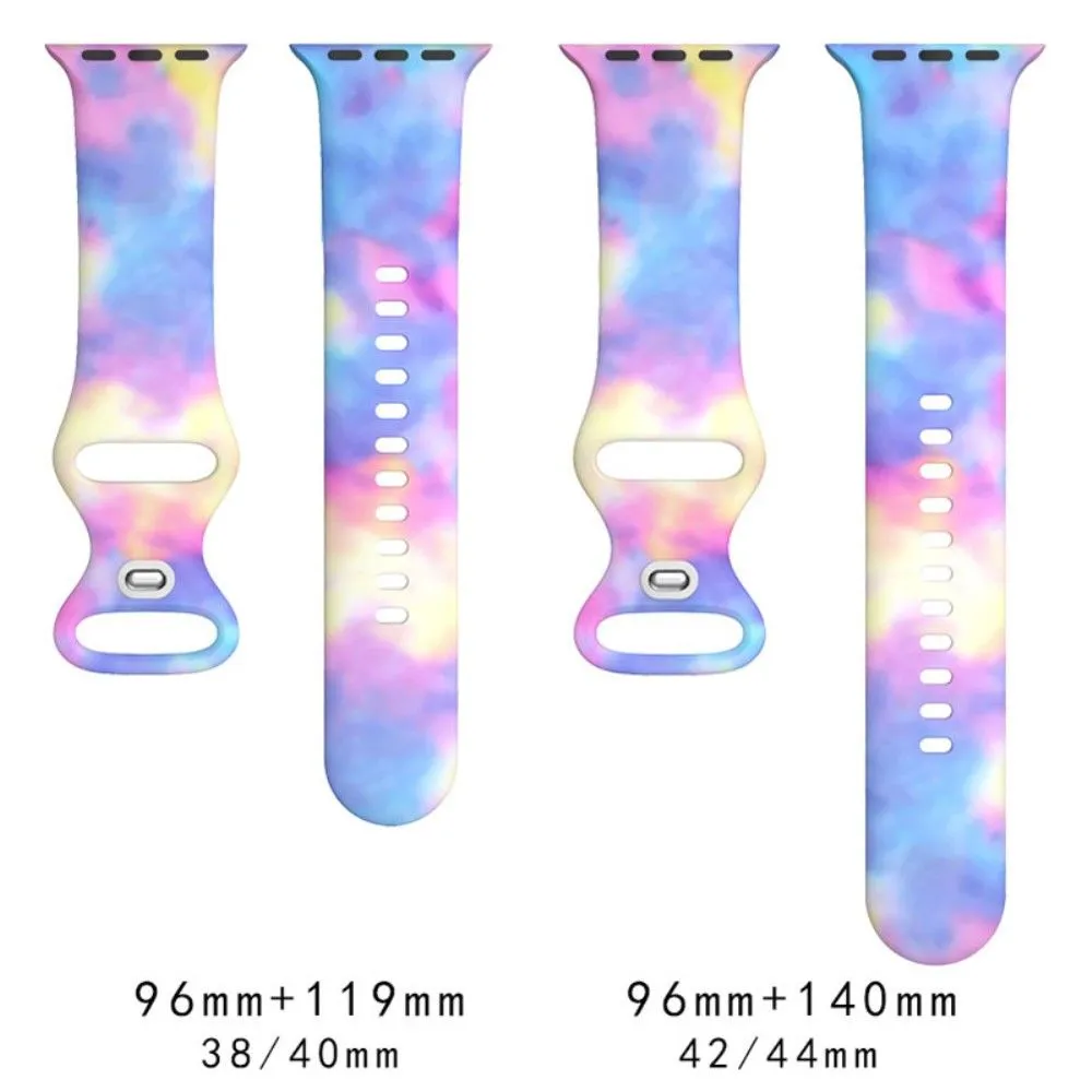 Apple Watch (45mm) design style silicone watch strap - Candy