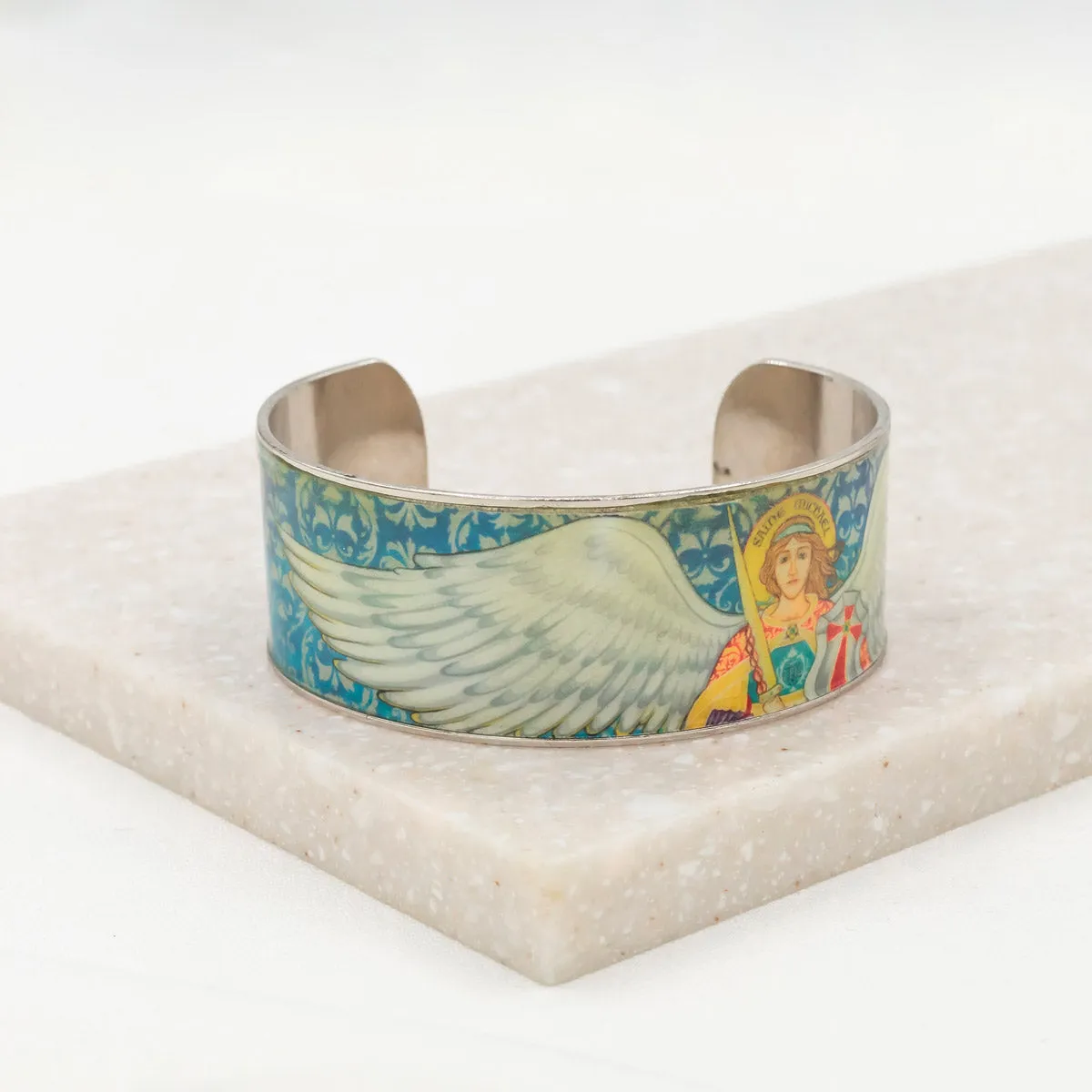 Archangel Michael Protection Cuff Bracelet