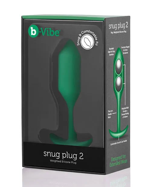 b-Vibe Weighted Snug Plug 2 - 114g - Green