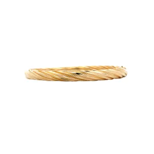 BCJ Estate Jewelry Yellow Gold Twist Bangle