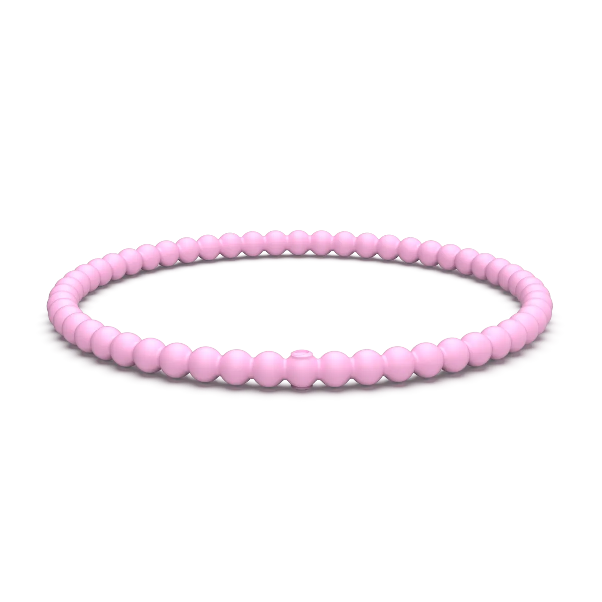 Beaded Stackable Silicone Bracelet - Cherry Blossom