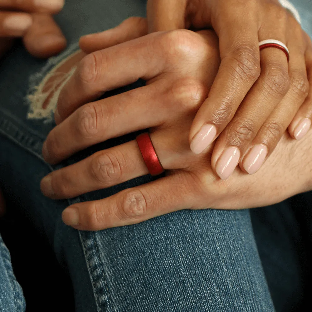 Birthstone Classic Silicone Ring - Ruby