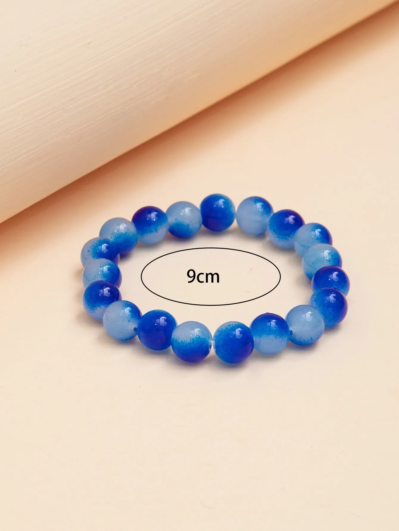 Blue Ombre Beaded Bracelet Stackable Stretch Bracelets Creative Beads Design