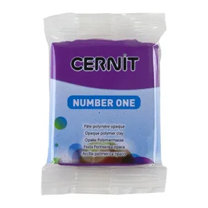 Cernit Number One Polymer Clay - Purple 2oz (56g) block