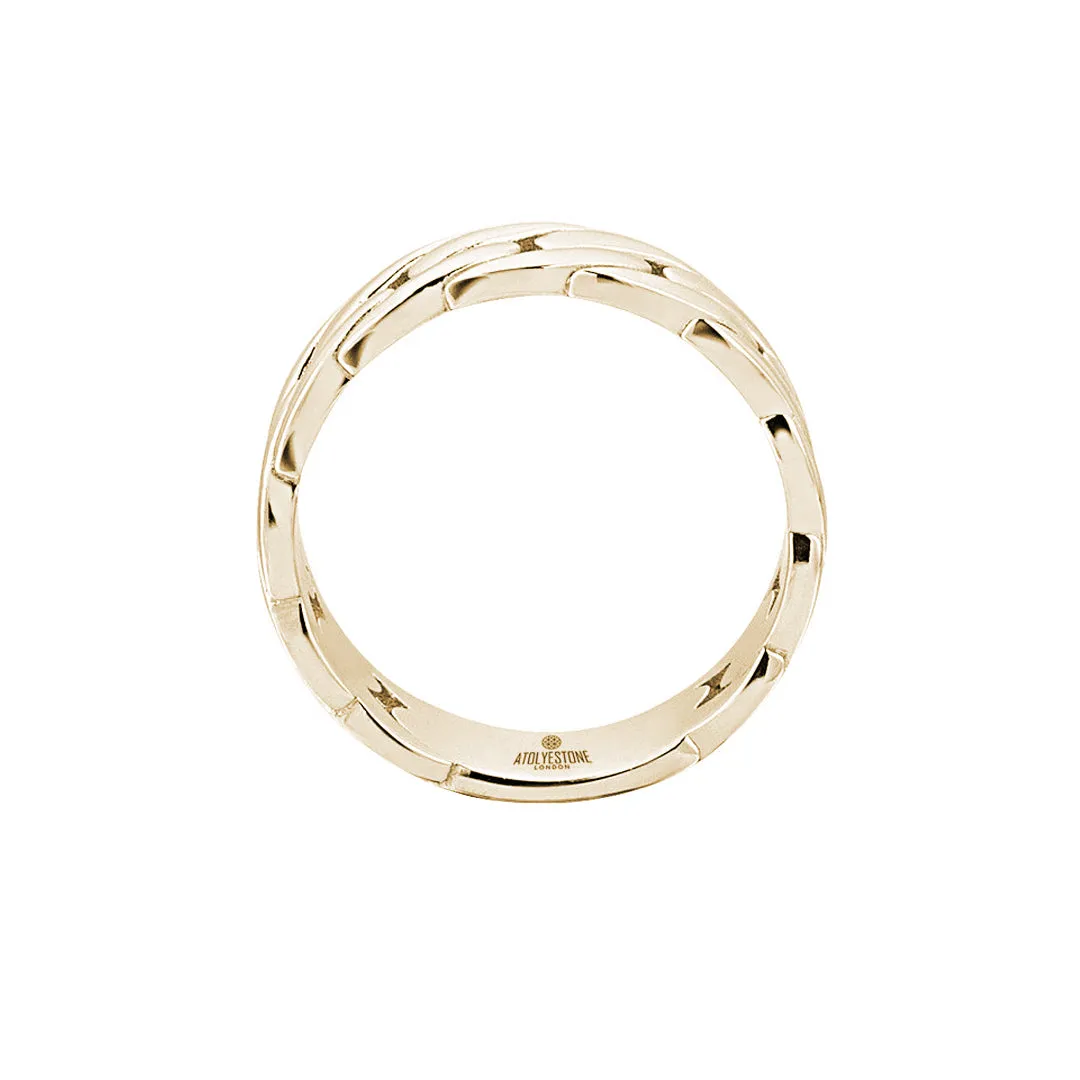 Chain Ring - Solid Gold