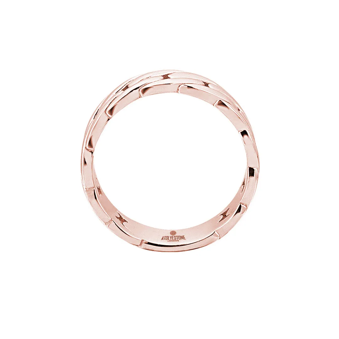 Chain Ring - Solid Gold