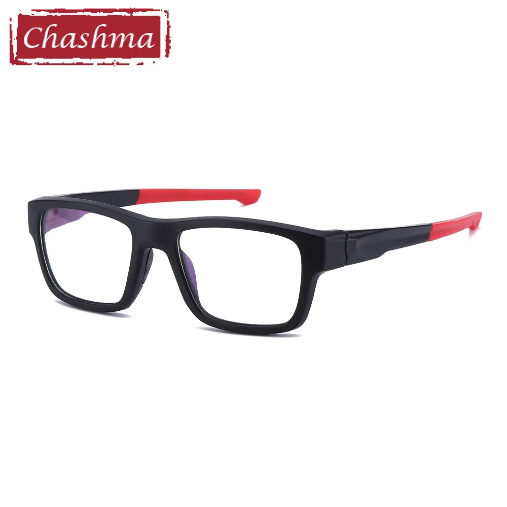 Chashma Men's Full Rim Square Tr 90 Titanium Sport Eyeglasses 9124