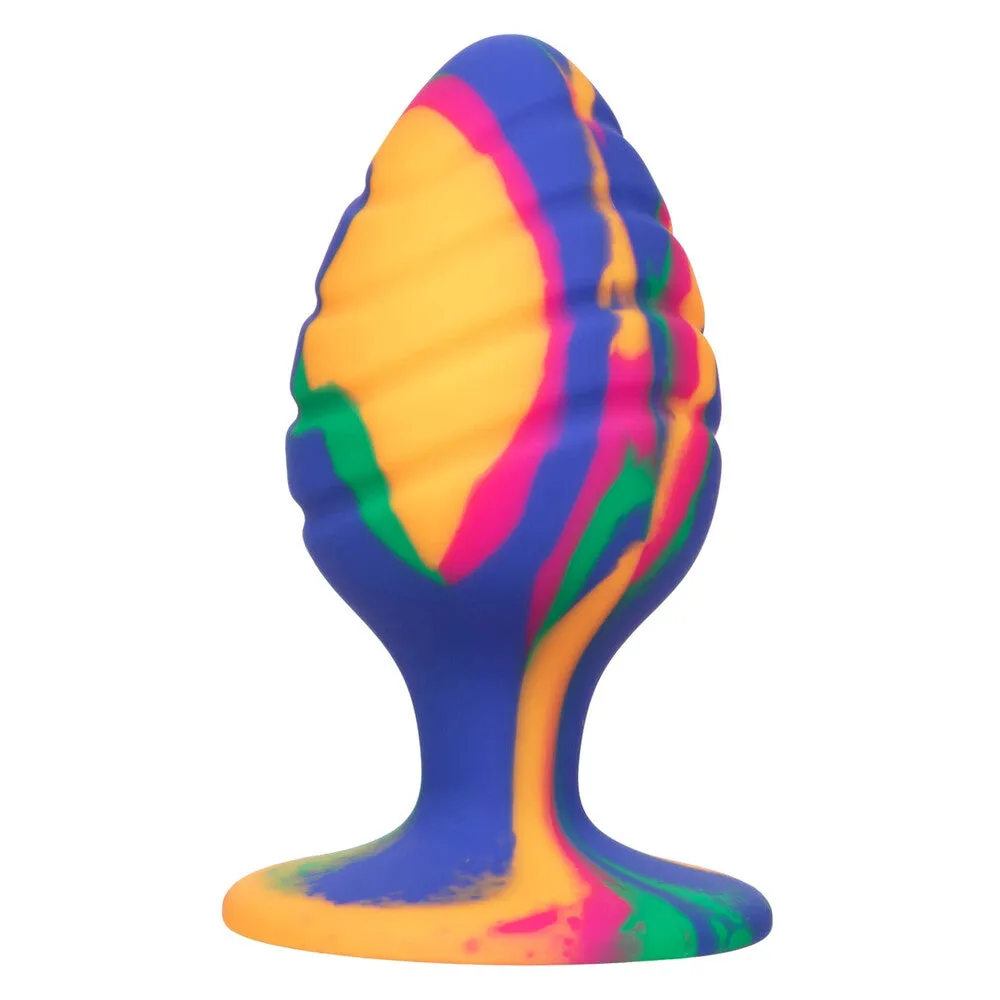 Cheeky Swirl Tie-Dye Butt Plug Large