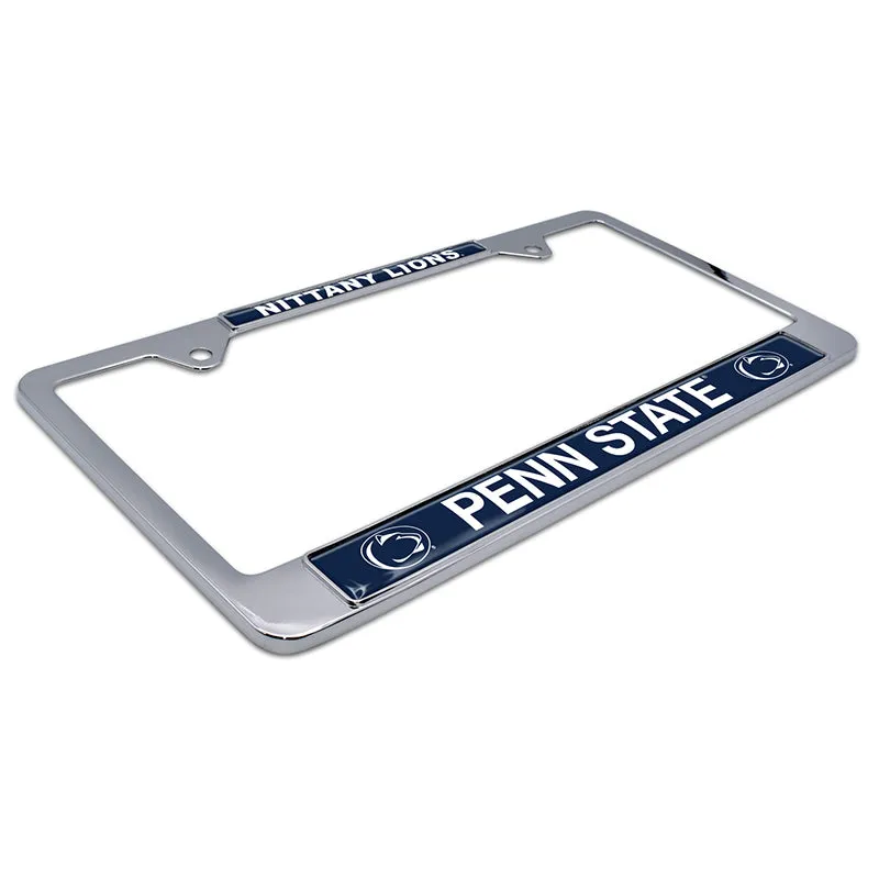 Chrome Standard Nittany Lion License Frame