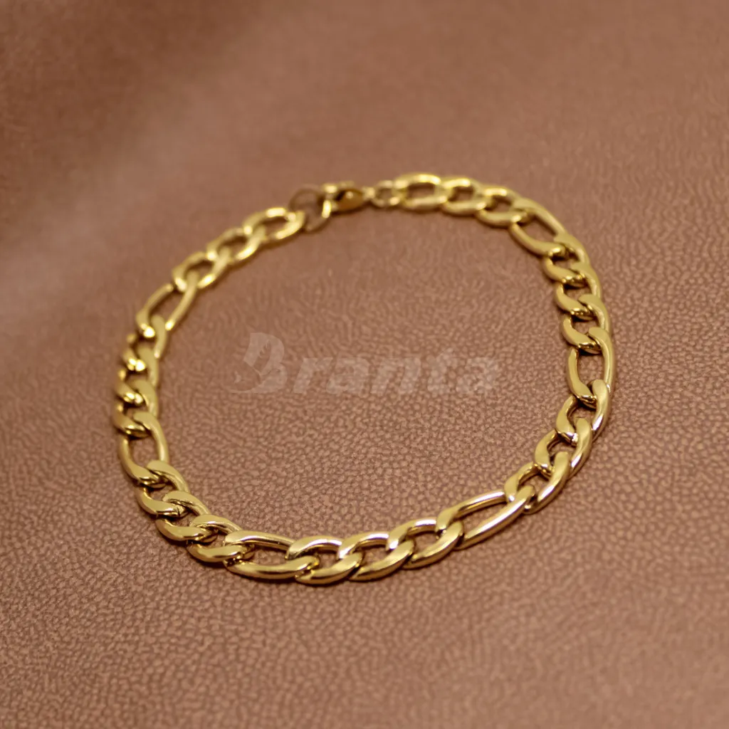 Classic Gold Curb Chain Bracelet (8 Inch)