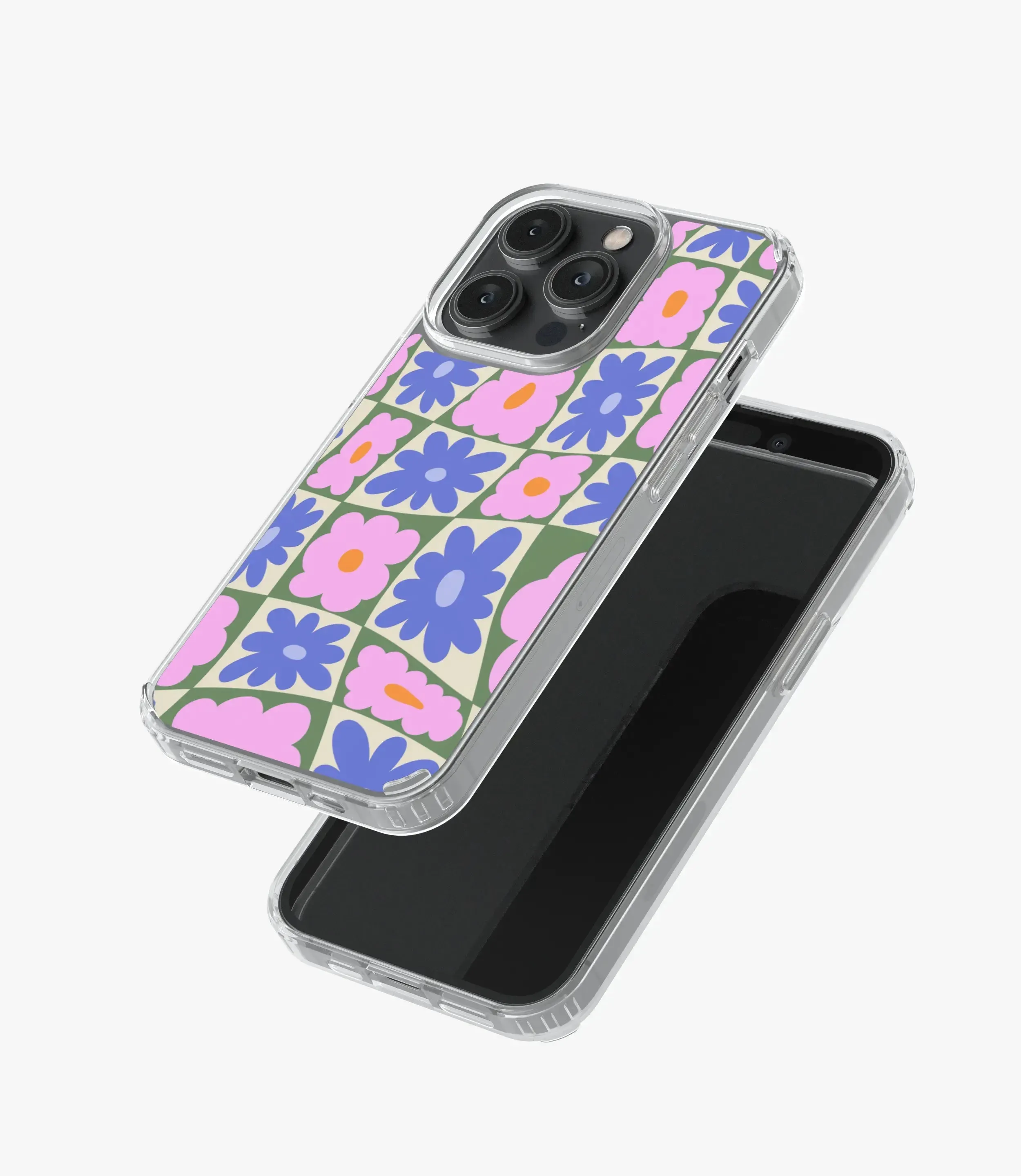 Daisy Swirl Floral Silicone Case