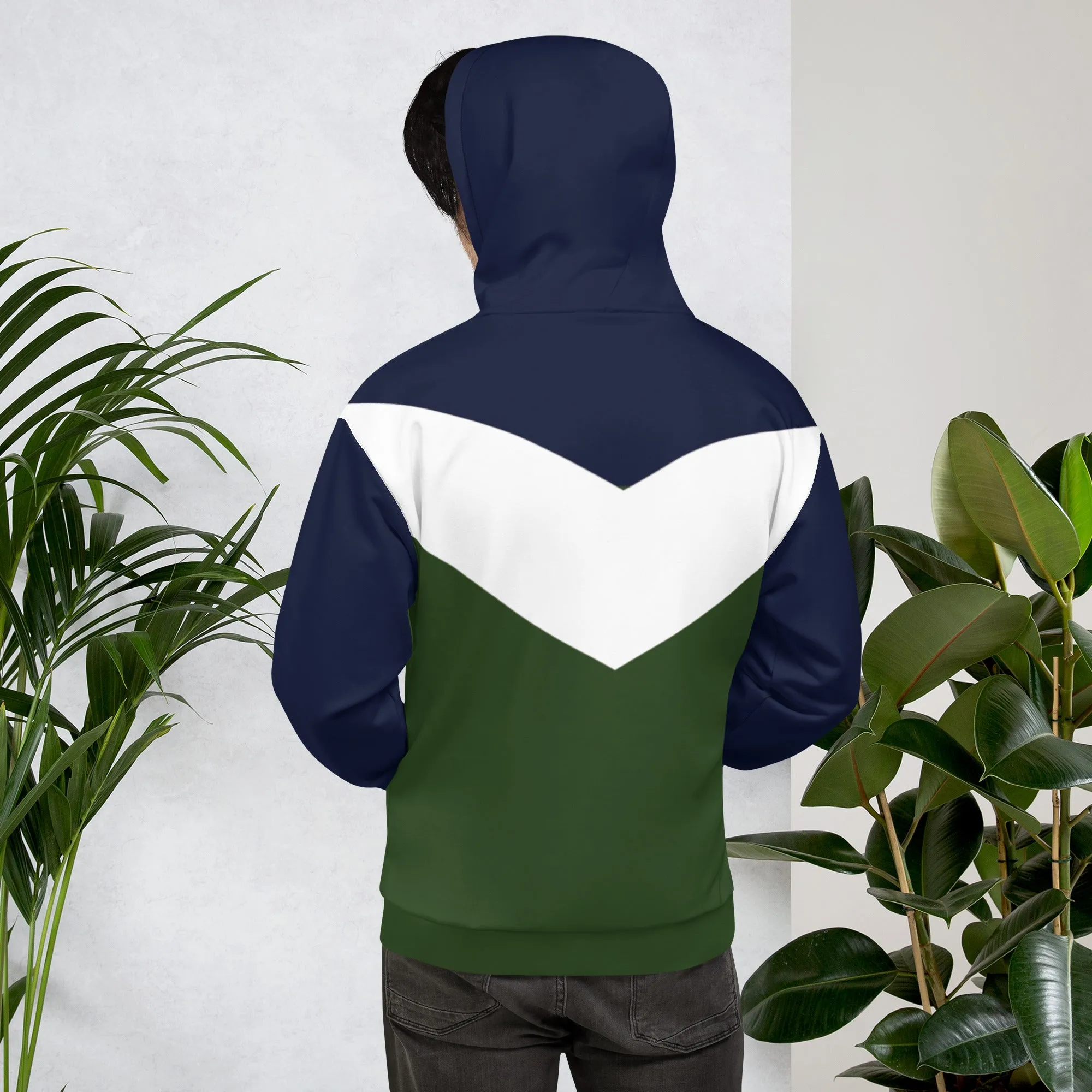 Descendants of The Island Green/Blue/White V Unisex Hoodie