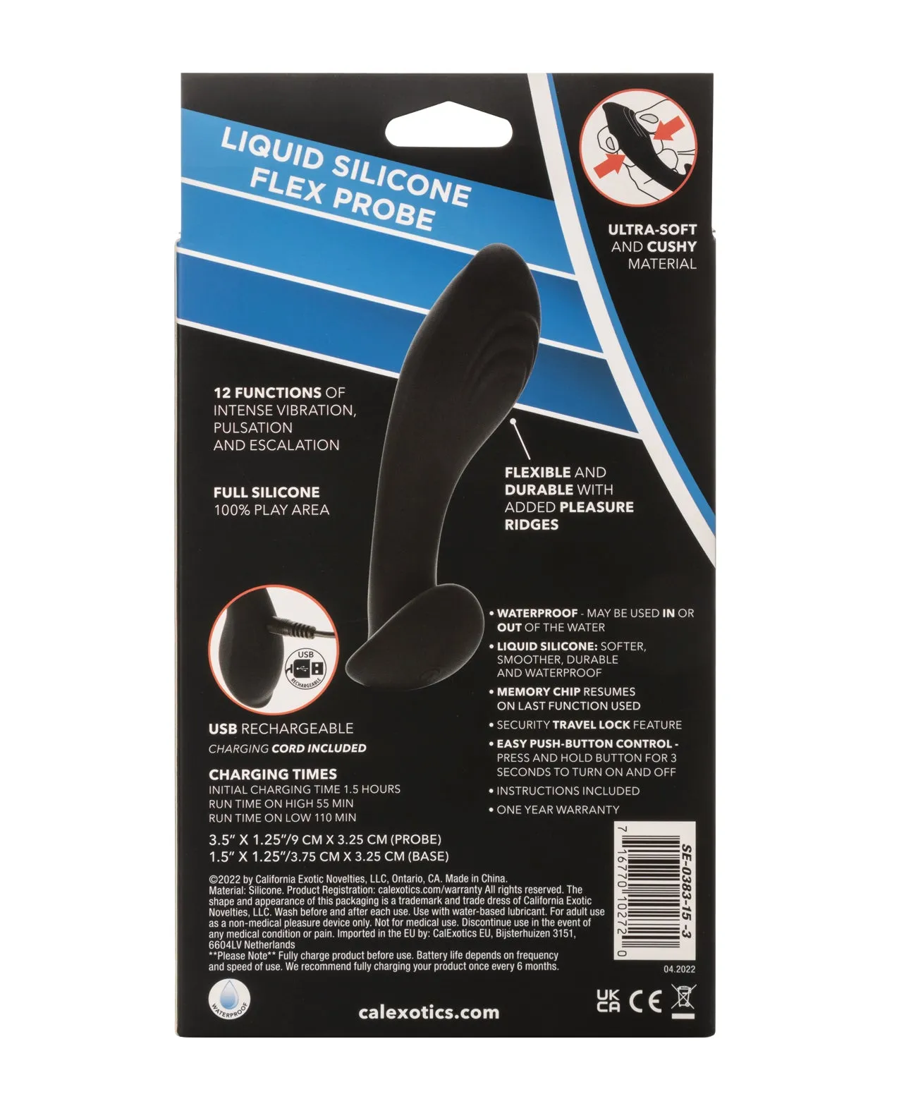 Eclipse Liquid Silicone Flex Probe - Black