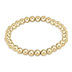 eNewton Design Classic Gold 6mm Bead Bracelet