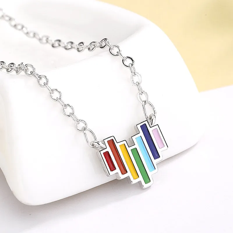 Fashion Jewelry Colorful Rainbow Jewelry Set for Her in 925 Sterling Silver