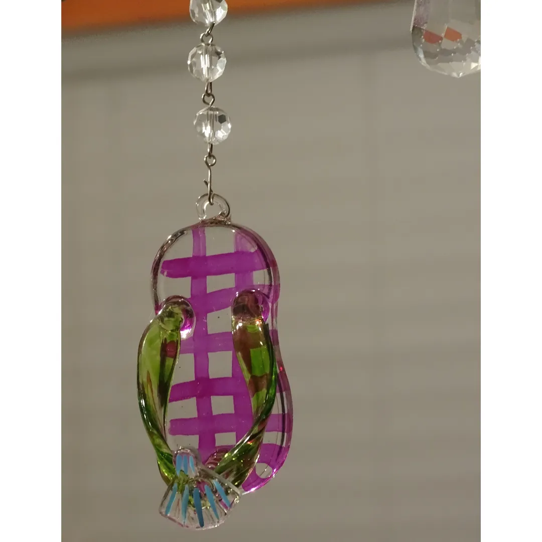 FLIP FLOP (Set/3) COASTAL ORNAMENT  Magnetic Chandelier Ornament