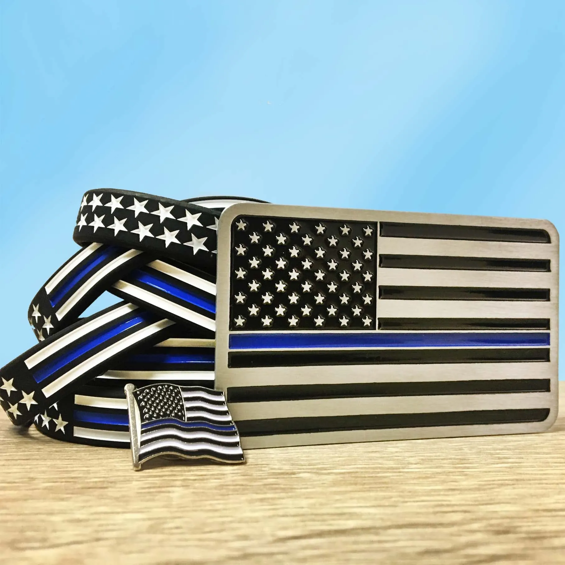 Gift Bundle - Thin Blue Line American Flag