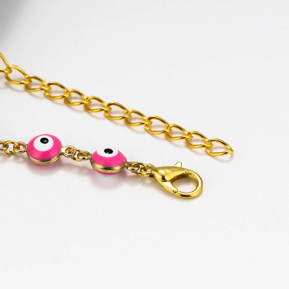 Gold Look Evil Eye Bracelet