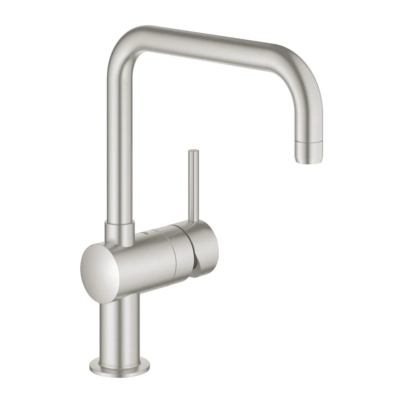 Grohe Minta U-Spout Single Lever Sink Mixer in Stainless Steel Finish