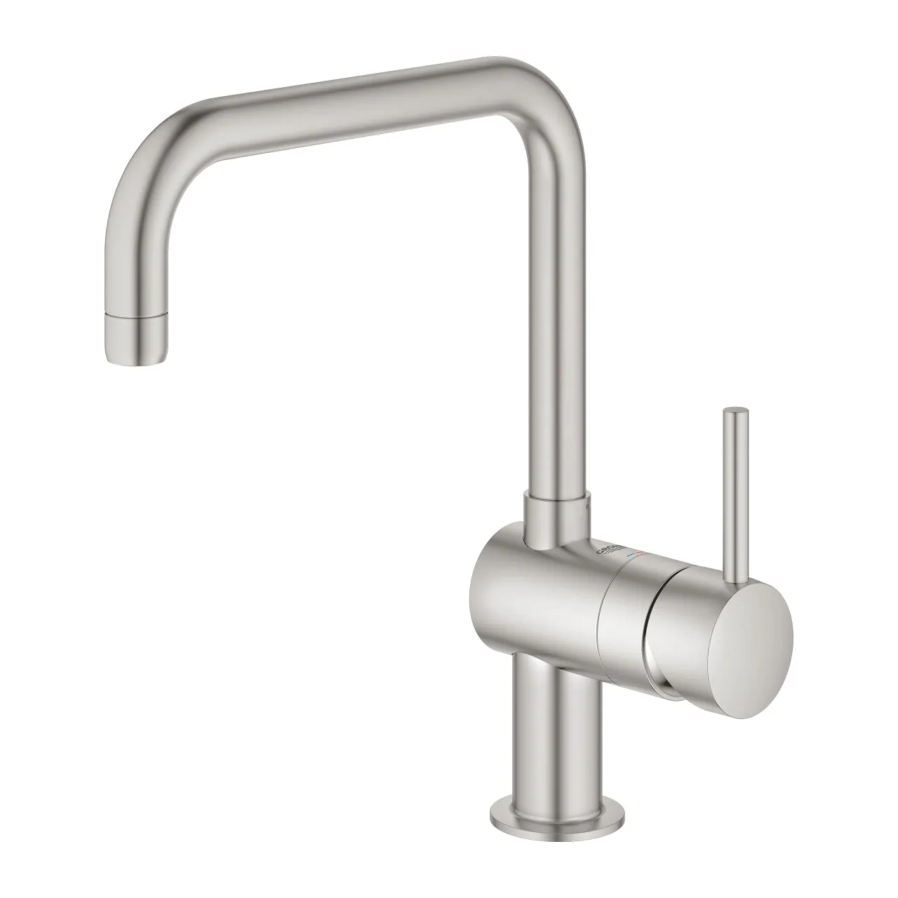 Grohe Minta U-Spout Single Lever Sink Mixer in Stainless Steel Finish