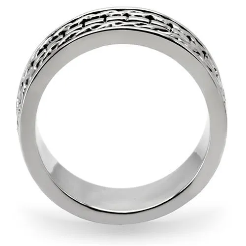 High polished (no plating) Stainless Steel Ring with No Stone for Women Style TK158