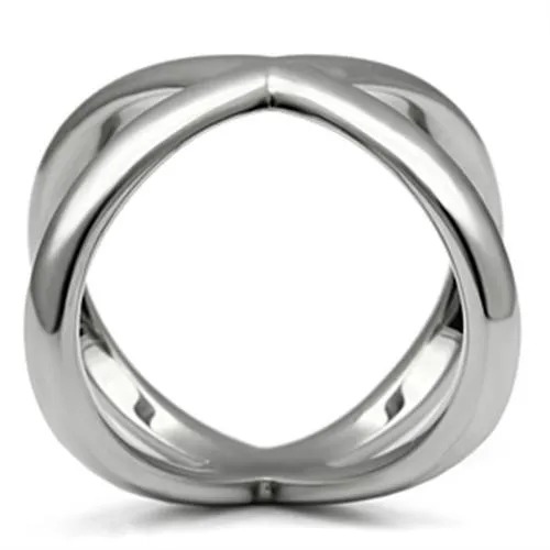 High polished (no plating) Stainless Steel Ring with No Stone for Women Style TK395