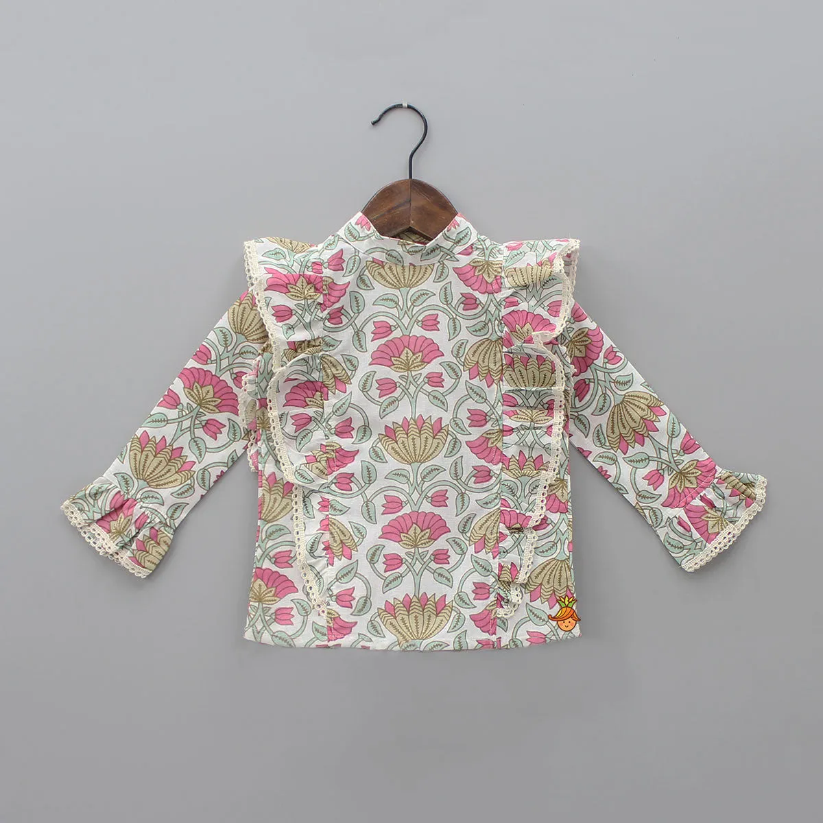 Intricate Floral Printed Top