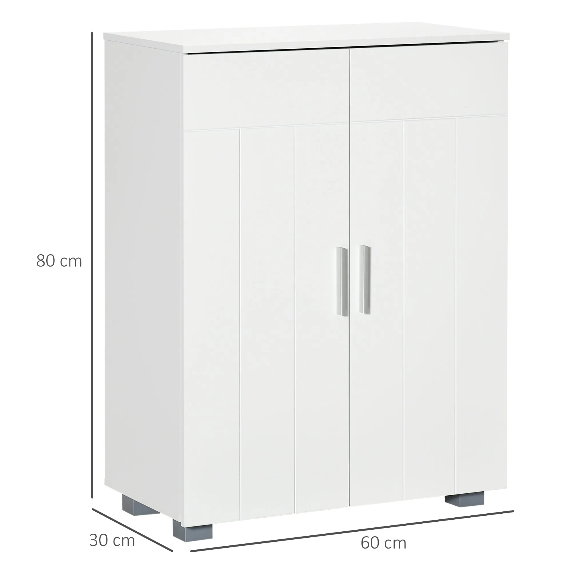 kleankin Modern Bathroom Floor Cabinet