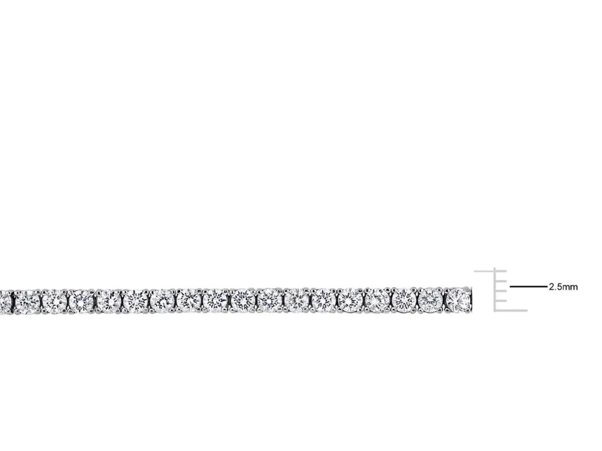 Laura - Delicate Sterling Silver Bridal Tennis Bracelet