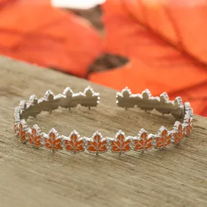 Little Maple Leaf Cuff Bracelet