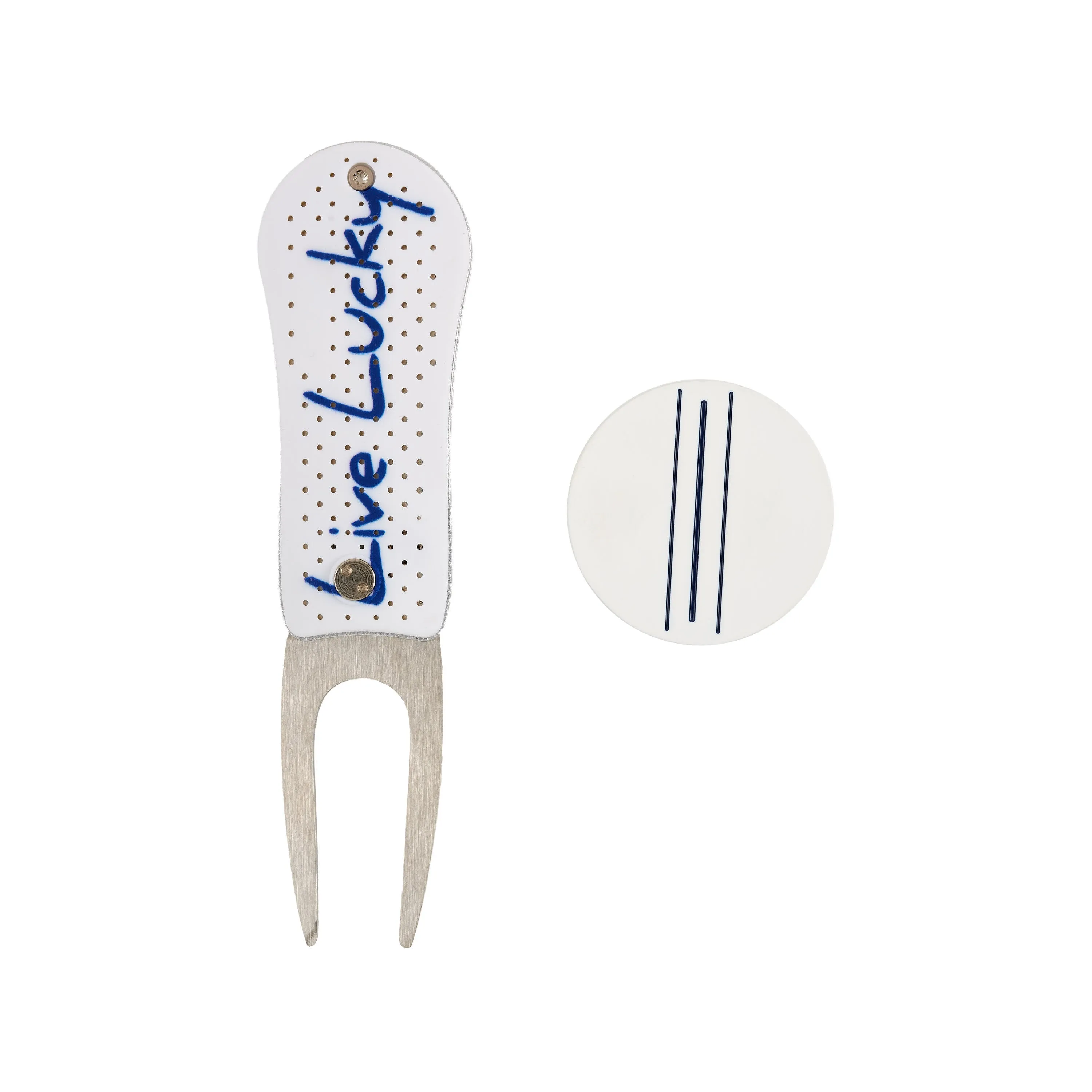 Live Lucky Divot Tool with Ball Marker Set