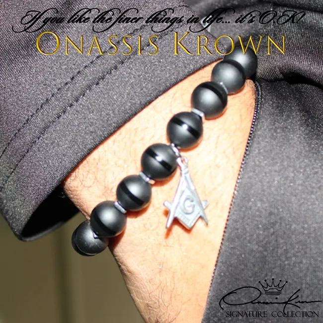 Masonic Bead Bracelet