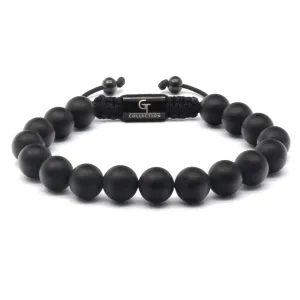 Men's MATTE ONYX Beaded Bracelet