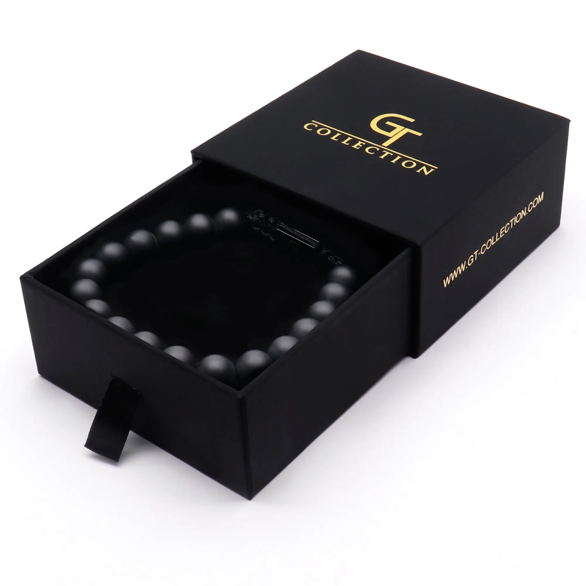 Men's MATTE ONYX Beaded Bracelet