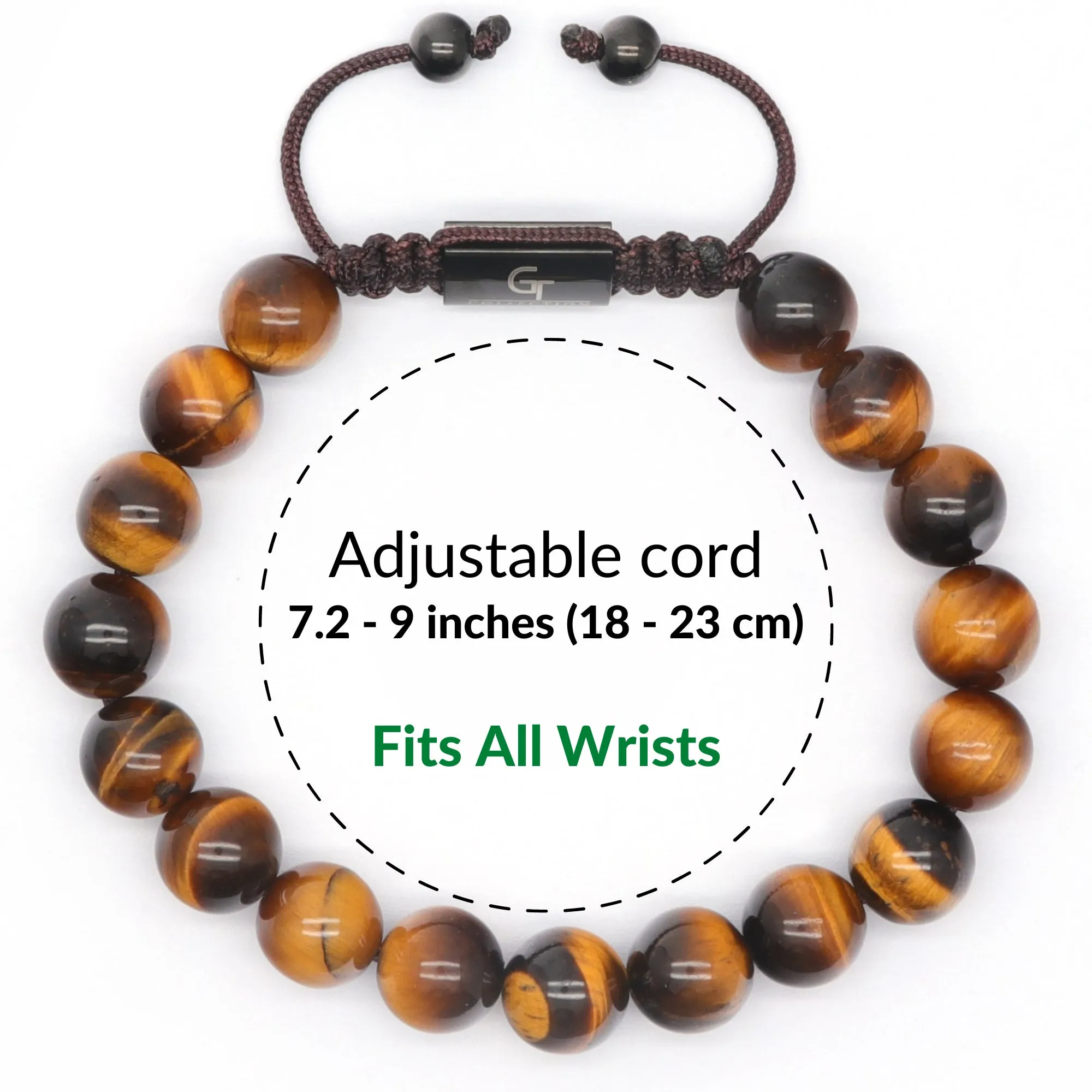 Men's TIGER EYE Beaded Bracelet